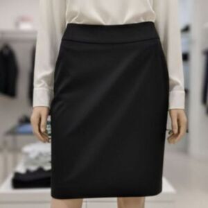 The Limited Black Collection Side Zip Womens Career Officewear Pencil Skirt Sz4